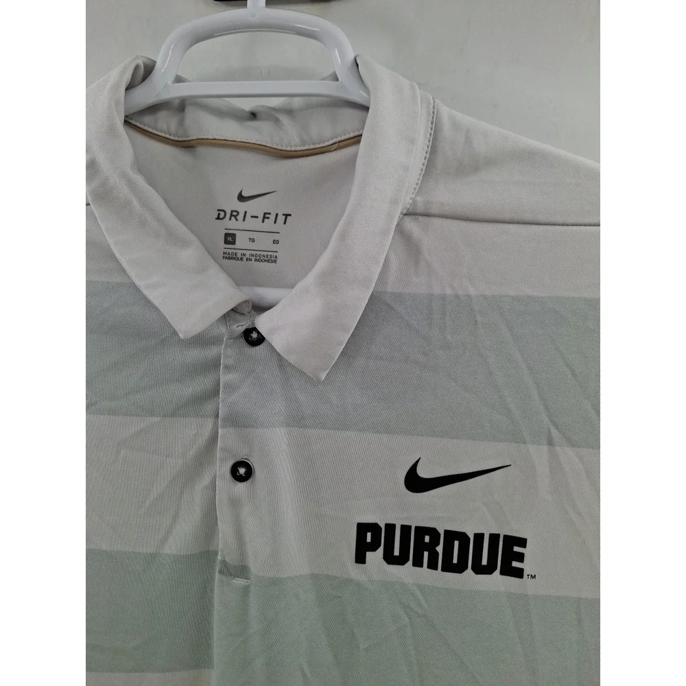 Nike Dri-Fit Mens XL Purdue Boilermakers‎ Polo Shirt